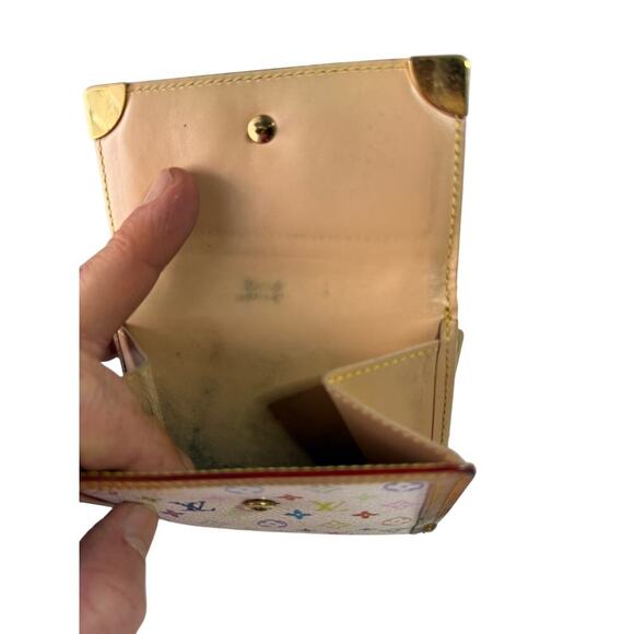 Louis Vuitton Murakami Monogram Trifold Wallet Slightly Preloved w COA Dustbag - Picture 4 of 7